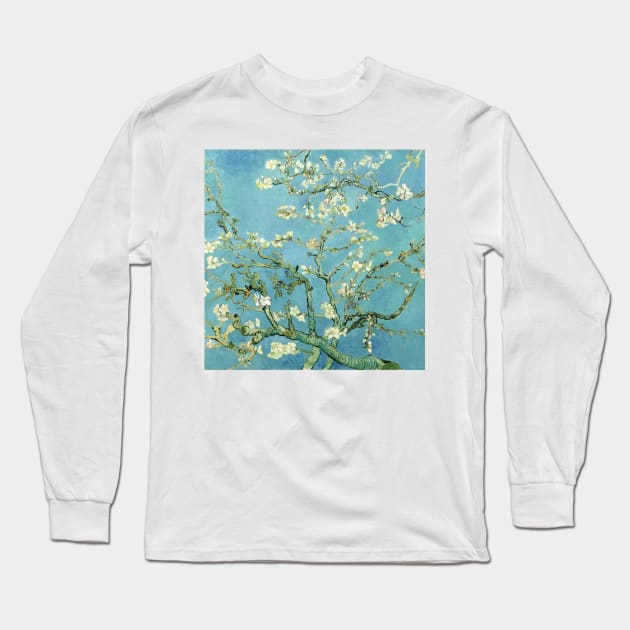 Almond Blossoms Vincent Van Gogh Famous Art Long Sleeve T-Shirt by CONCEPTDVS